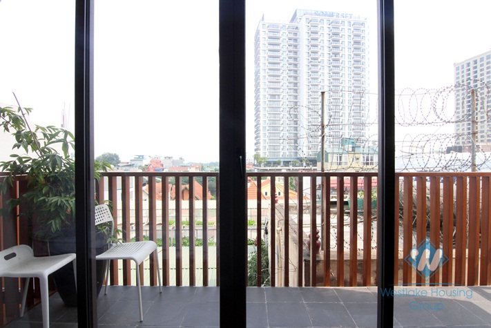 Top floor two bedrooms apartment for rent in the heart of Tay Ho, Ha Noi